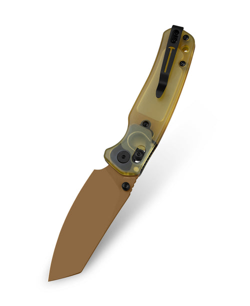 Bestechman Cicada's wing BMK06D 10Cr15MoV Blade Ultem Handle Crossbar Lock Folding Knife