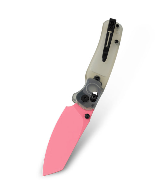 Bestechman Cicada's wing BMK06H 10Cr15MoV Blade Ultem Handle Crossbar Lock Folding Knife