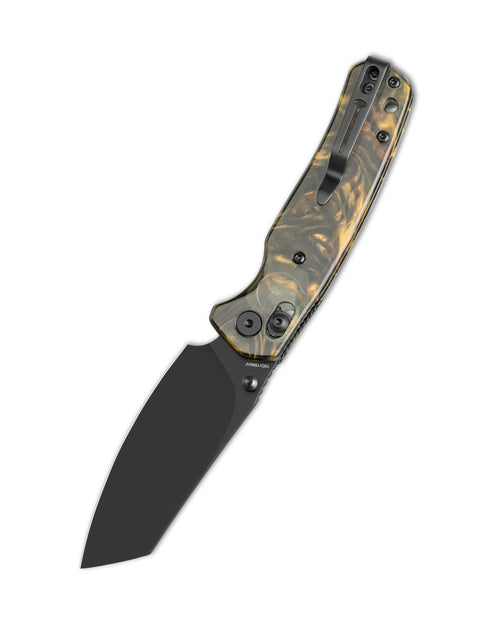 Bestechman Cicada's wing BMK06S 10Cr15MoV Blade Resin Handle Crossbar Lock Folding Knife