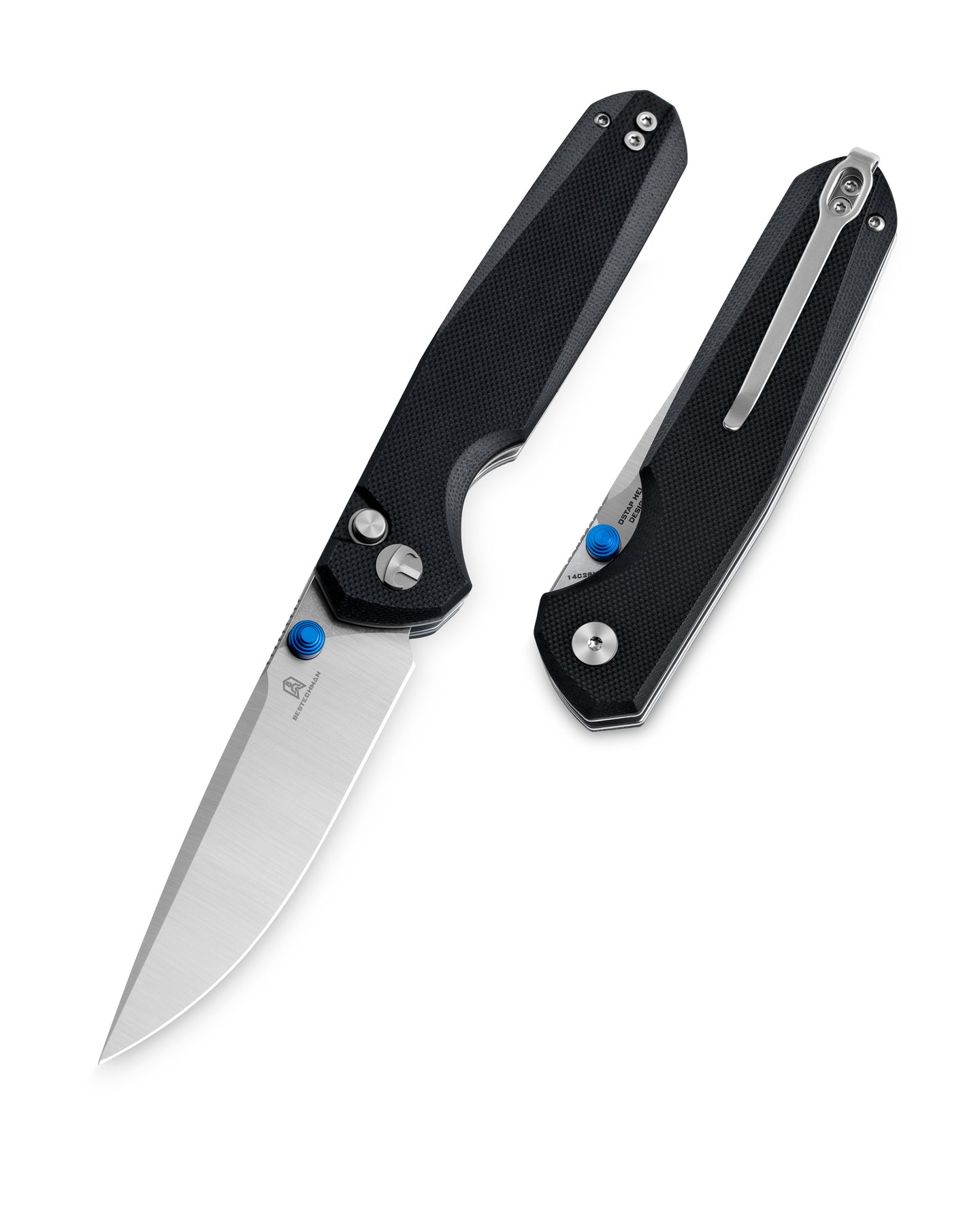 Bestechman Velix BMK07A 14C28N Blade G10 Handle Button Lock Folding Knife