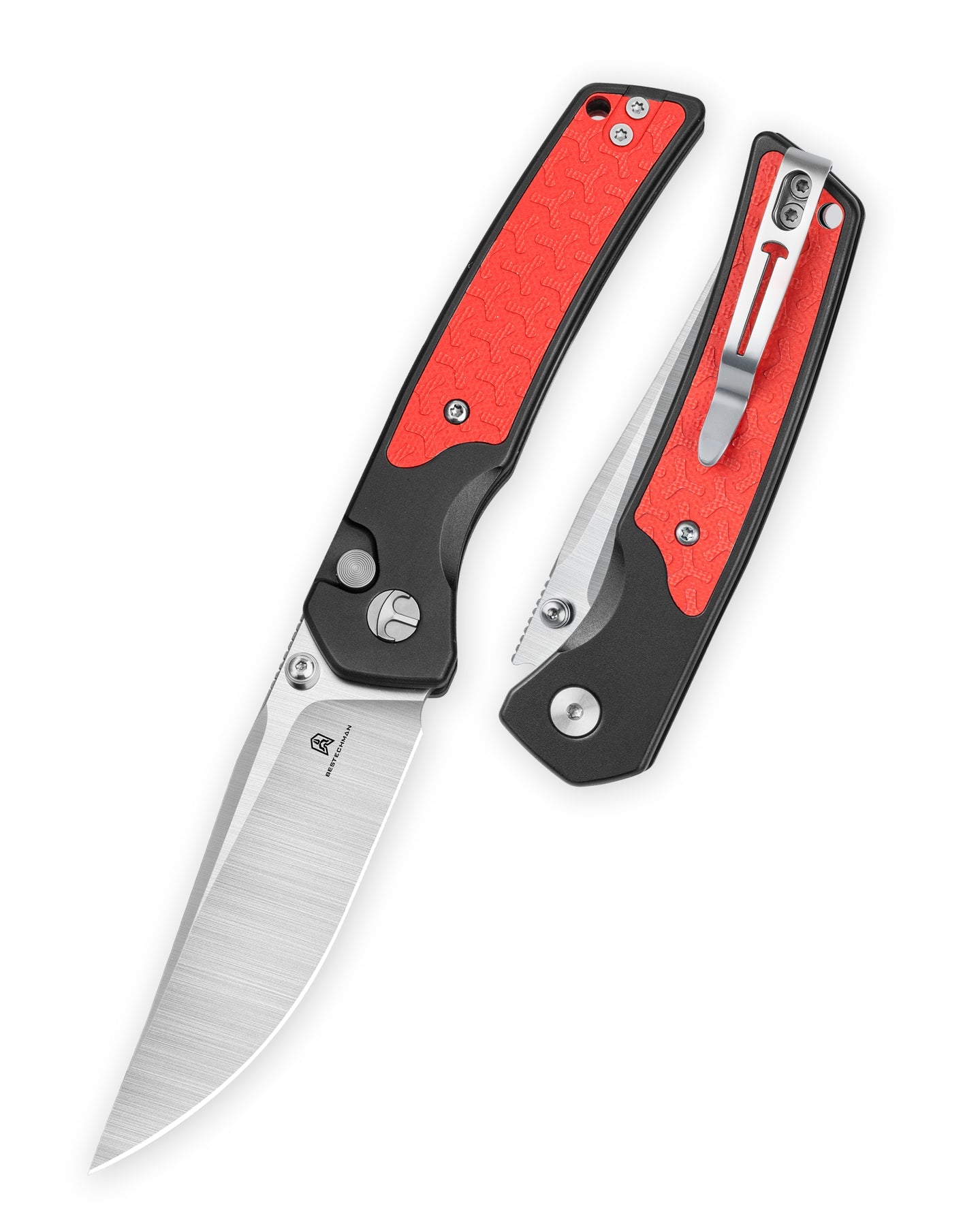 Bestechman Icebreaker BMK16A D2 Blade Aluminum Handle Button Lock Folding Knife