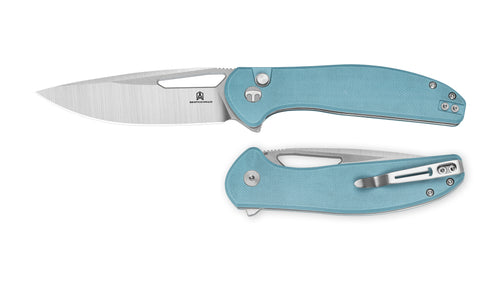 Bestechman Whalefin BMK18B D2 Blade G10 Handle Button Lock Folding Knife