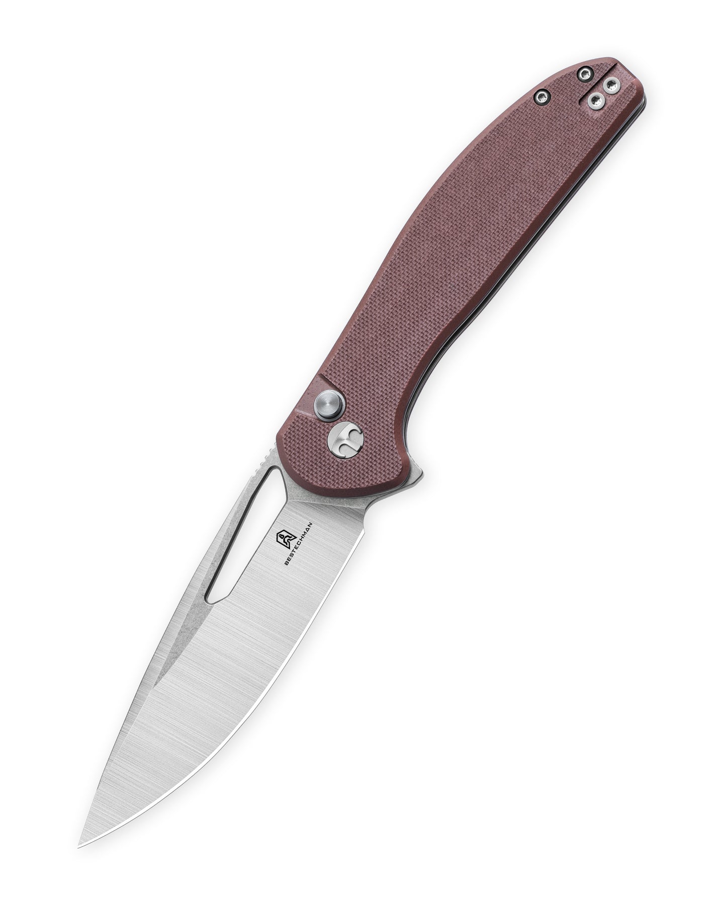 Bestechman Whalefin BMK18C D2 Blade G10 Handle Button Lock Folding Knife