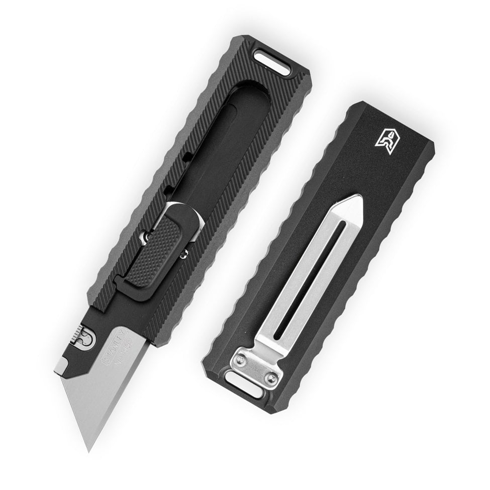 Bestechman Slide BMK23A Stainless Steel Blade Aluminum Handle Step Lock Utility Knife