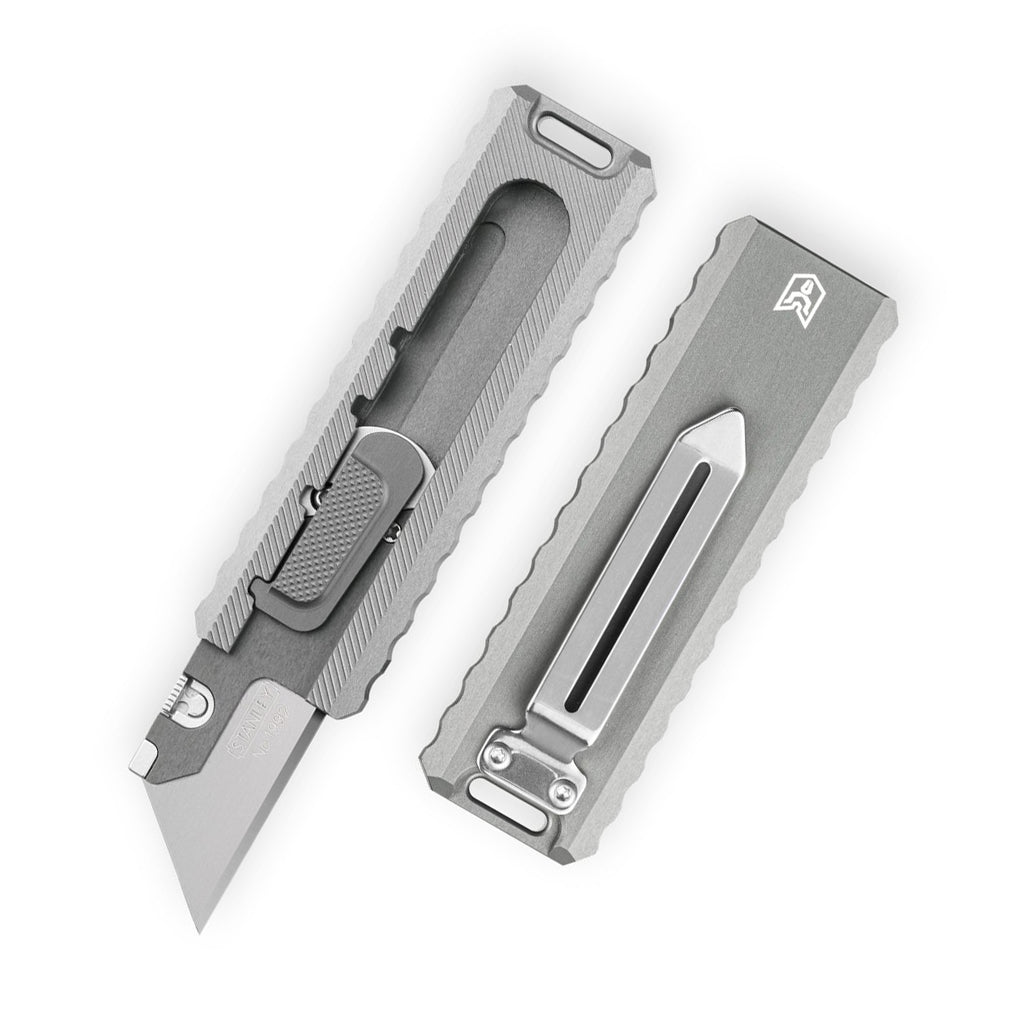Bestechman Slide BMK23B Stainless Steel Blade Aluminum Handle Step Lock Utility Knife
