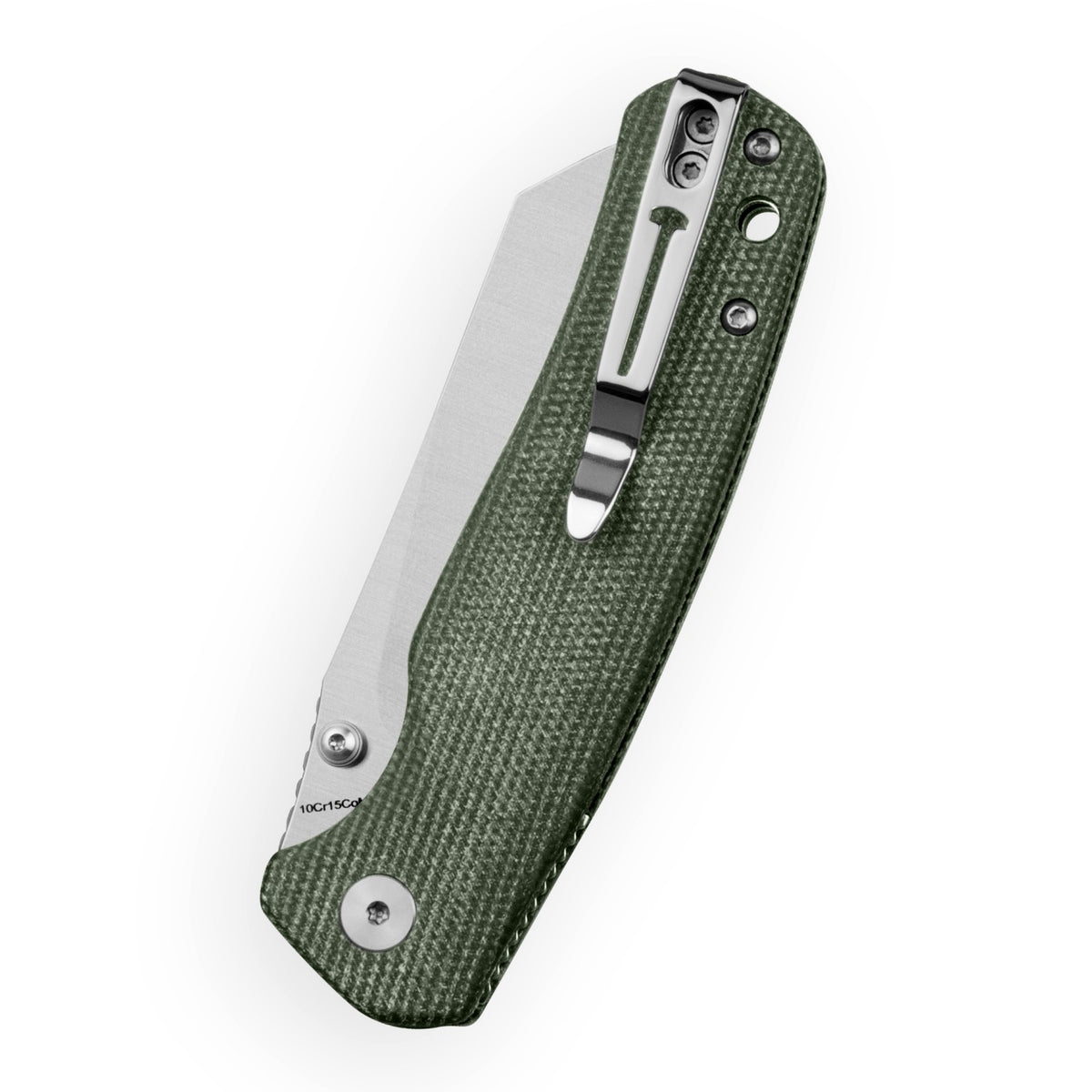 Bestechman Cicada's Wing-TL BMK24-M-2 10Cr15CoMoV Blade Blue Micarta Handle Top Liner Lock Folding Knife