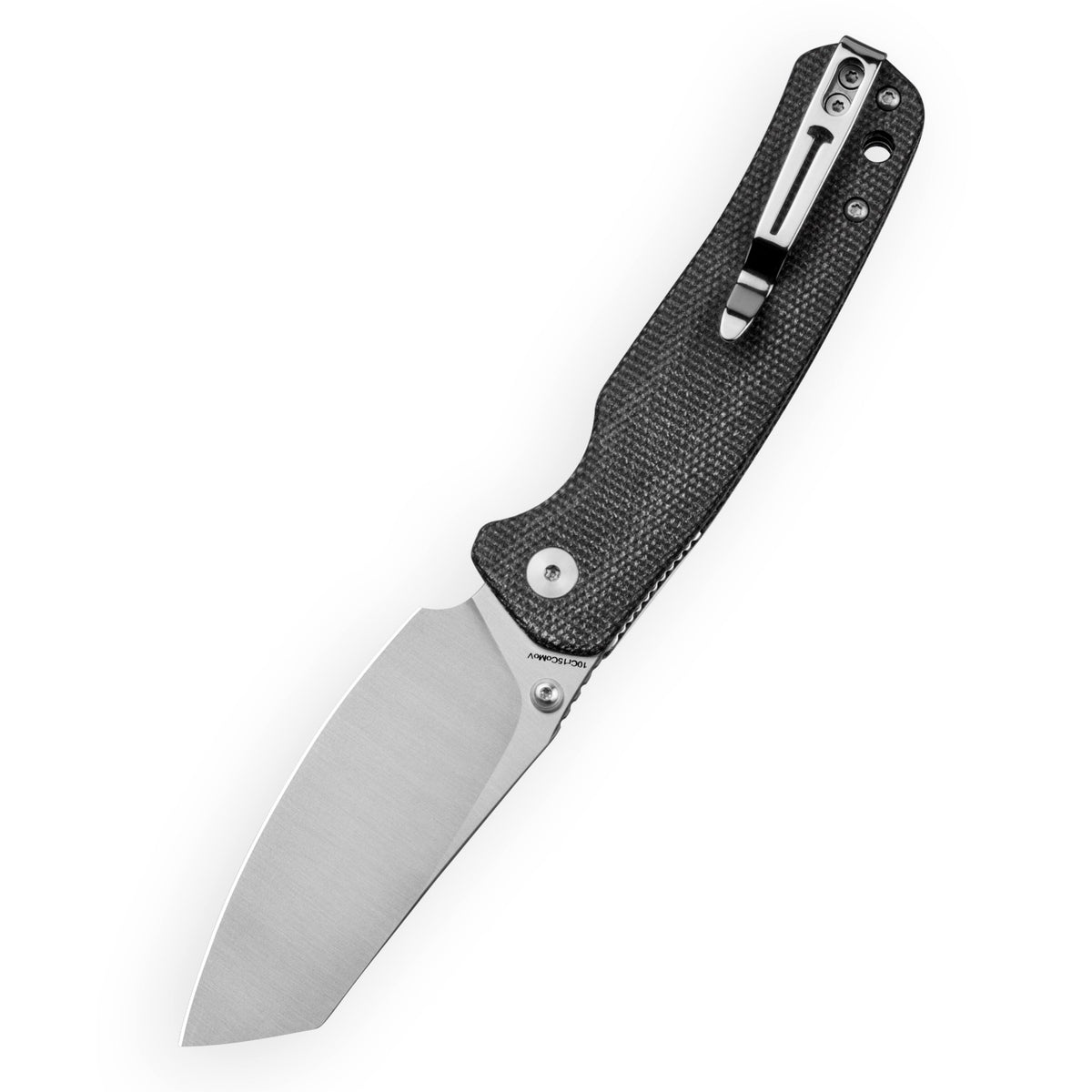 Bestechman Cicada's Wing-TL BMK24-M-3 10Cr15CoMoV Blade Grey Micarta Handle Top Liner Lock Folding Knife