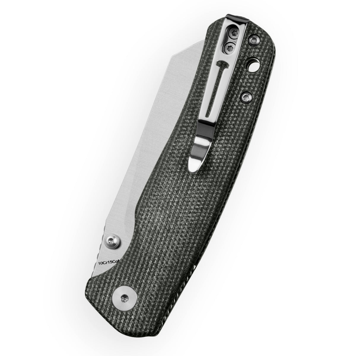 Bestechman Cicada's Wing-TL BMK24-M-3 10Cr15CoMoV Blade Grey Micarta Handle Top Liner Lock Folding Knife