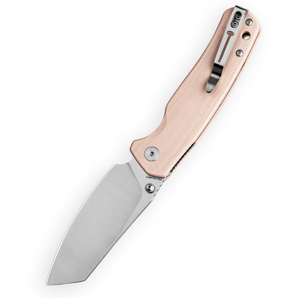 Bestechman Cicada's Wing-TL BMK24C 10Cr15CoMoV Blade Champagne G10 Handle Top Liner Lock Folding Knife