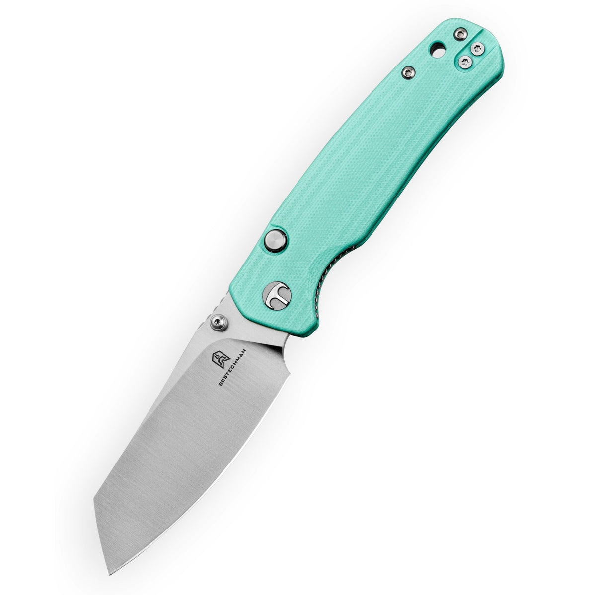 Bestechman Cicada's Wing-TL BMK24D 10Cr15CoMoV Blade Light Blue G10 Handle Top Liner Lock Folding Knife