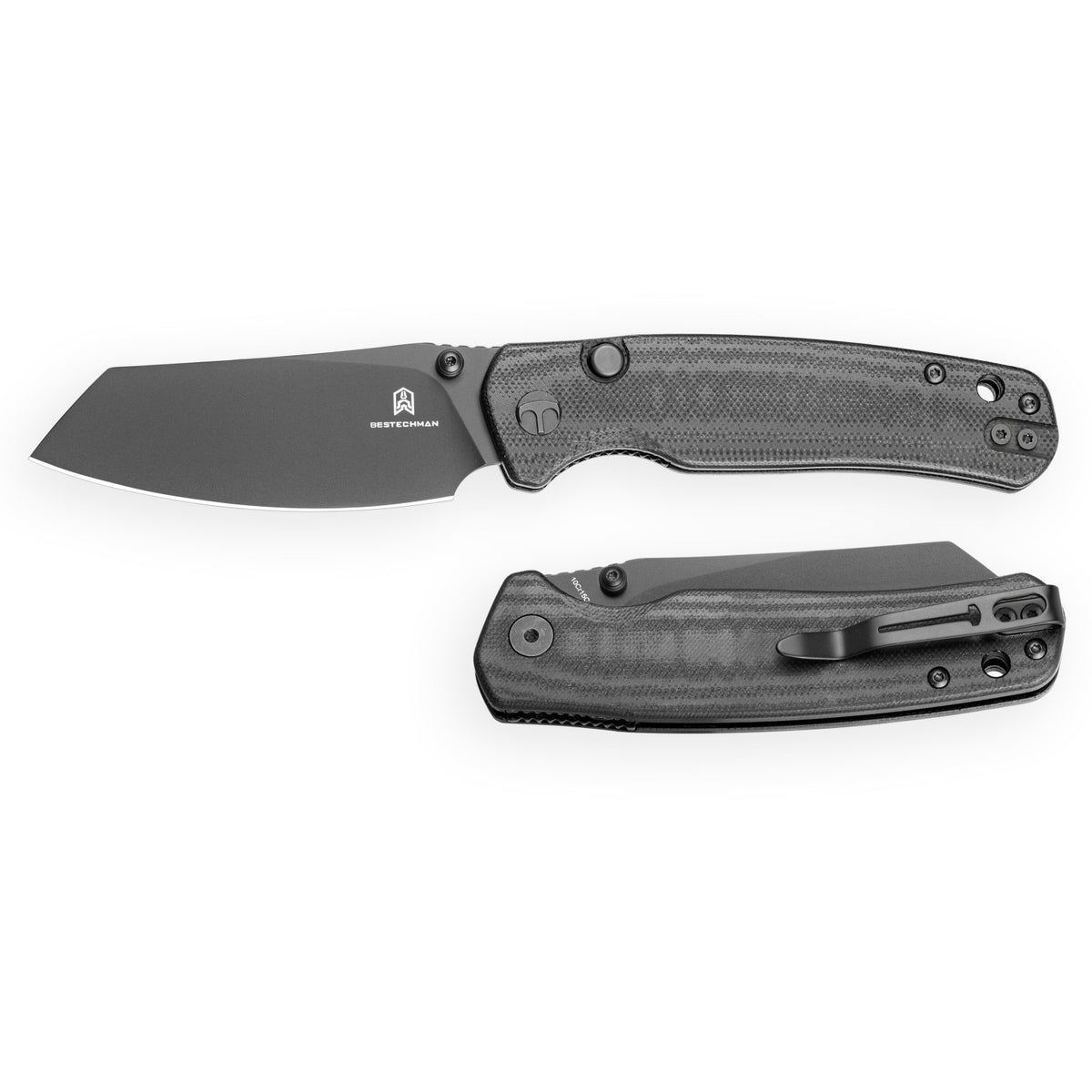Bestechman Cicada's Wing-TL BMK24E 10Cr15CoMoV Blade Black G10 Handle Top Liner Lock Folding Knife
