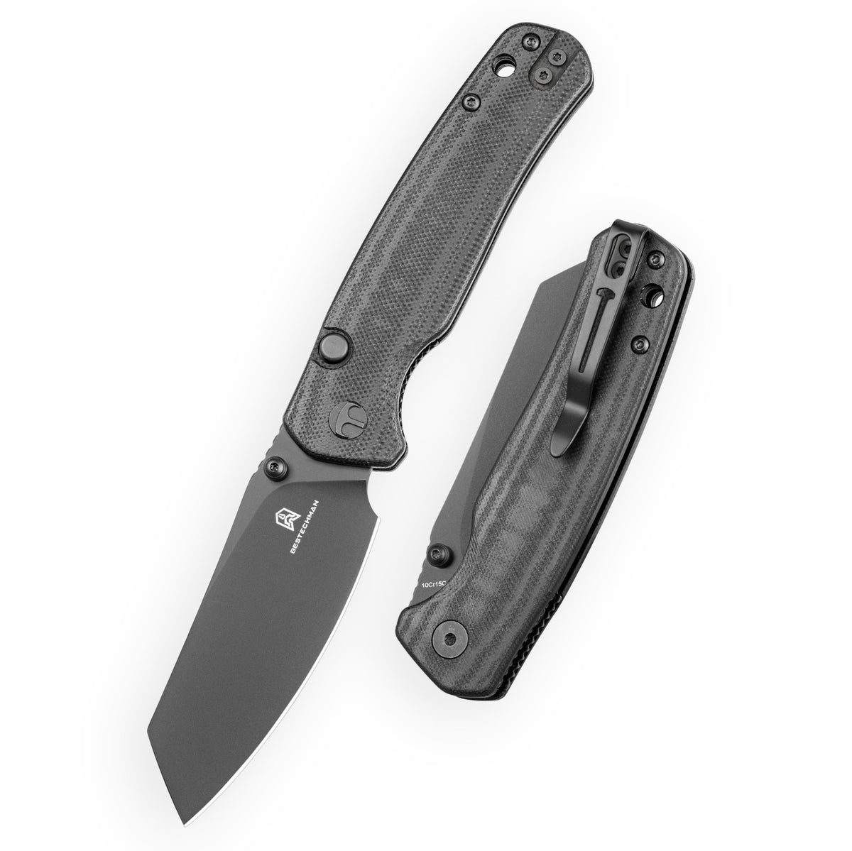 Bestechman Cicada's Wing-TL BMK24E 10Cr15CoMoV Blade Black G10 Handle Top Liner Lock Folding Knife