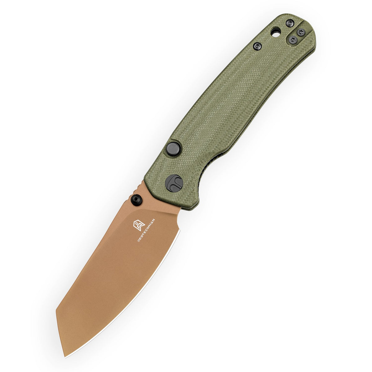 Bestechman Cicada's Wing-TL BMK24H 10Cr15CoMoV Blade OD Green G10 Handle Top Liner Lock Folding Knife