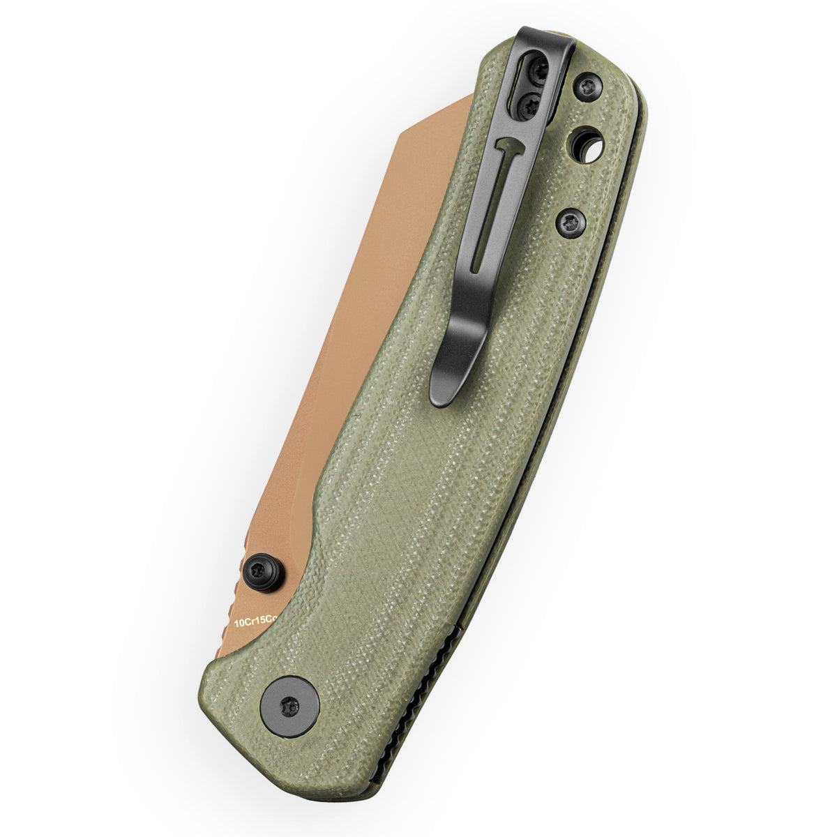 Bestechman Cicada's Wing-TL BMK24H 10Cr15CoMoV Blade OD Green G10 Handle Top Liner Lock Folding Knife