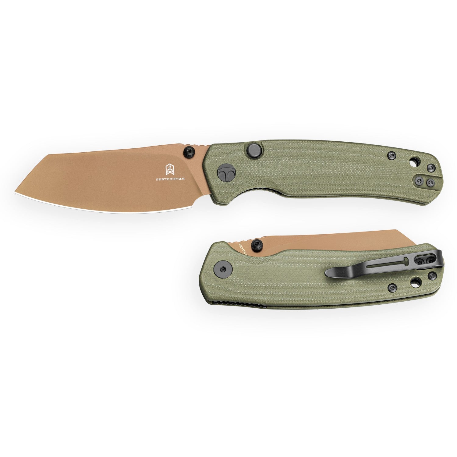 Bestechman Cicada's Wing-TL BMK24H 10Cr15CoMoV Blade OD Green G10 Hand