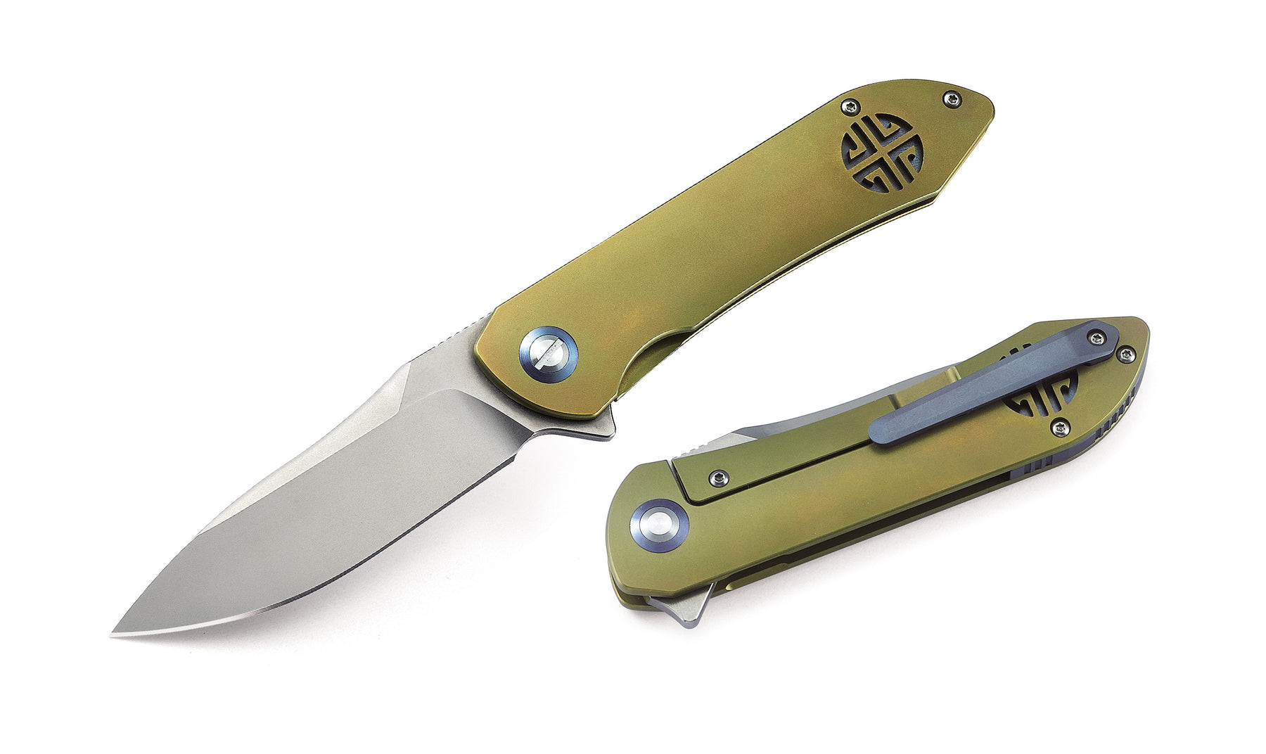 Bestech Emperor BT1703B CPM-S35VN Blade Titanium Handle Frame Lock Folding Knife