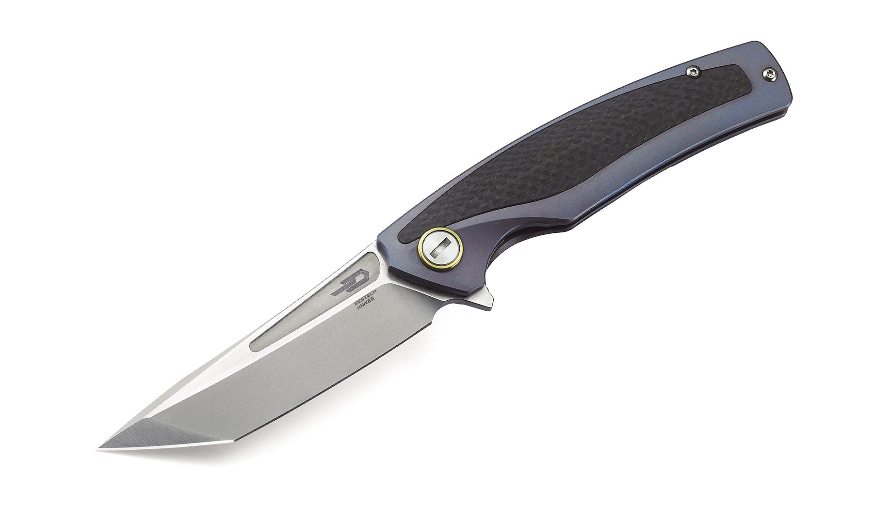 Bestech Predator BT1706A CPM-S35VN Blade Titanium+Carbon Fiber Inlayed Handle Frame Lock Folding Knife