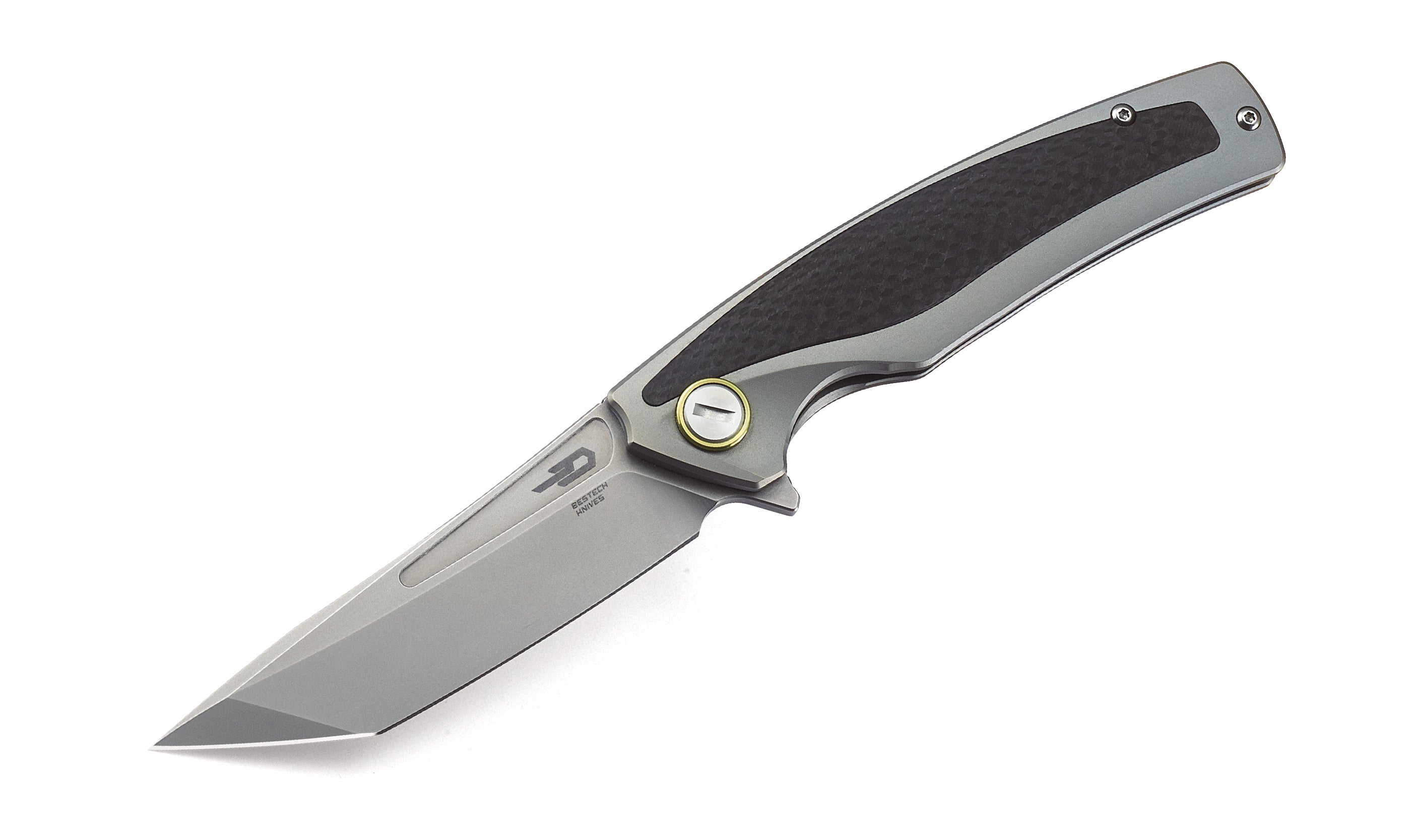 Bestech Predator BT1706B CPM-S35VN Blade Titanium+Carbon Fiber Inlayed Handle Frame Lock Folding Knife