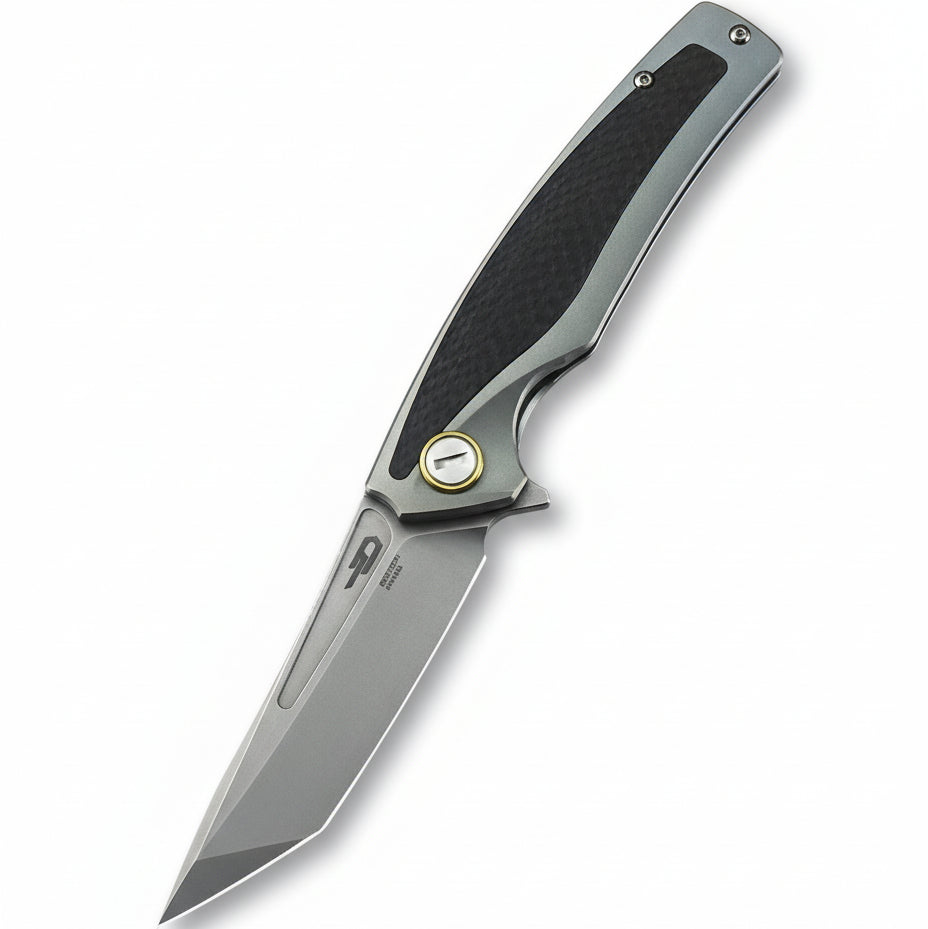 Bestech Predator BT1706B CPM-S35VN Blade Titanium+Carbon Fiber Inlayed Handle Frame Lock Folding Knife