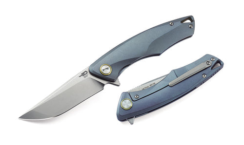 Bestech Dolphin BT1707B CPM-S35VN Blade Titanium Handle Frame Lock Folding Knife