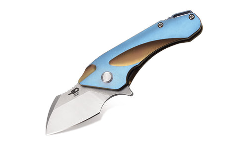 Bestech IMP BT1710B CPM-S35VN Blade Titanium+CarbonFiber inlayed Handle Frame Lock Folding Knife