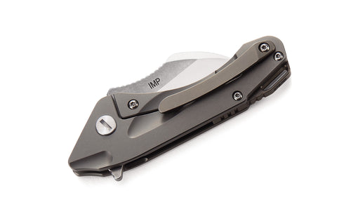 Bestech IMP BT1710C CPM-S35VN Blade Titanium+CarbonFiber inlayed Handle Frame Lock Folding Knife