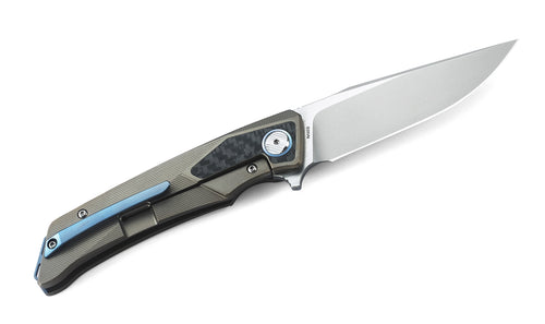 Bestech Sky Hawk BT1804D CPM-S35VN Blade Titanium+Carbon Fiber Handle Frame Lock Folding Knife