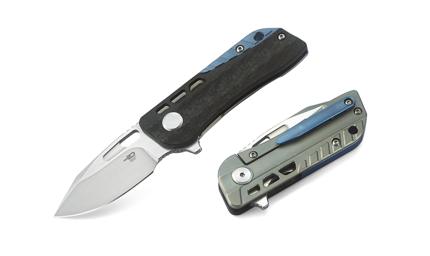 Bestech Engine BT1805A CPM-S35VN Blade Titanium+Carbon Fiber Handle Frame Lock Folding Knife
