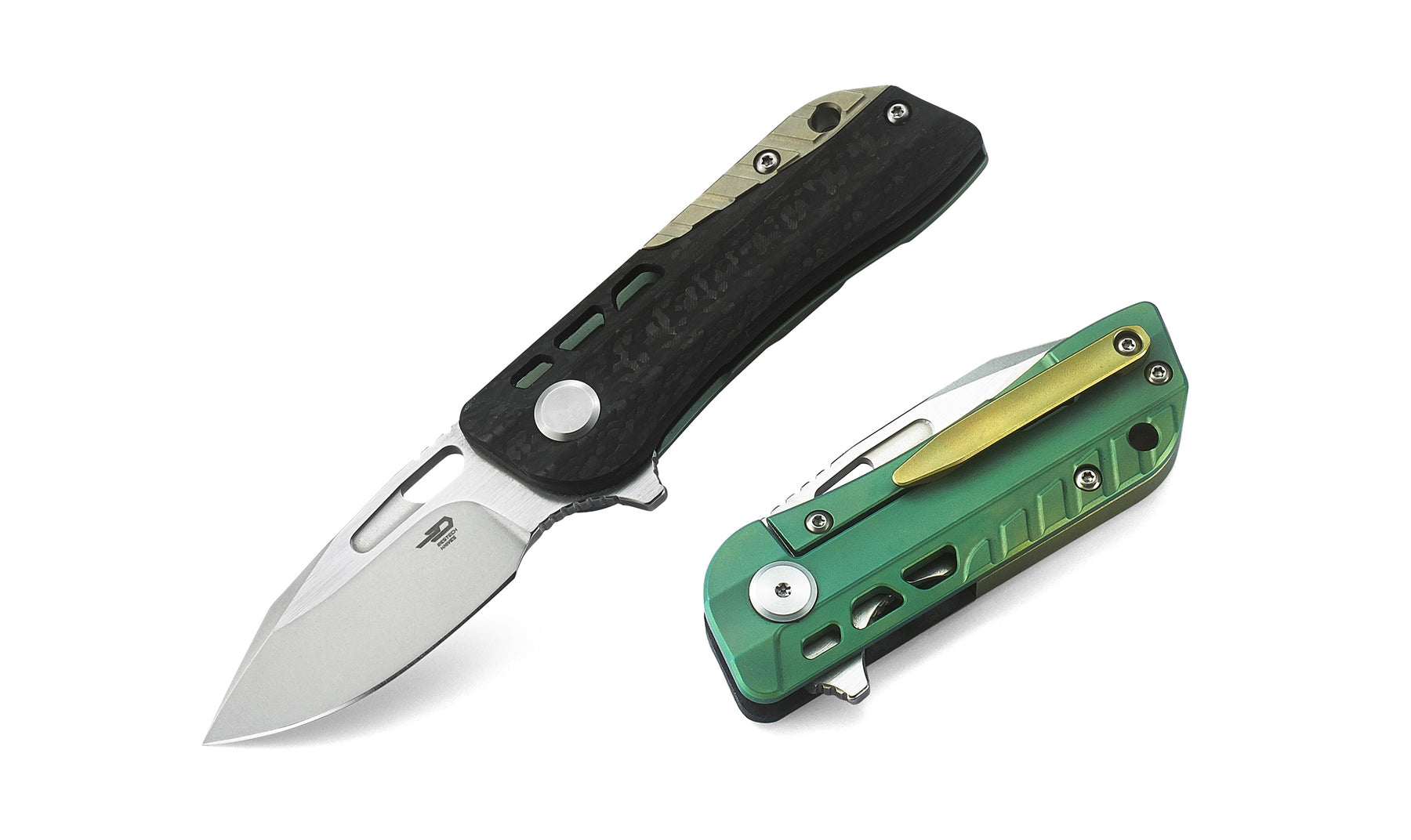 Bestech Engine BT1805C CPM-S35VN Blade Titanium+Carbon Fiber Handle Frame Lock Folding Knife