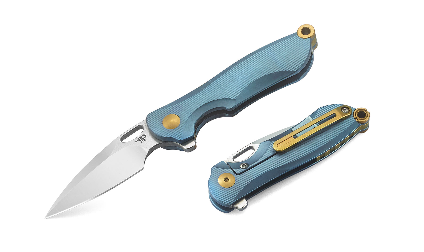 Bestech Parrot BT1807E CPM-S35VN Blade Titanium Handle Frame Lock Folding Knife