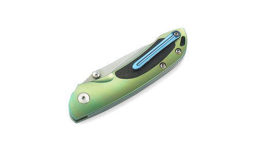 Bestech Junzi BT1809C CPM-S35VN Blade Titanium+Carbon Fiber inlayed Handle Slip Joint Folding Knife