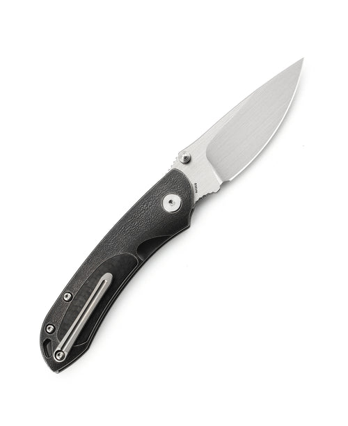 Bestech Junzi BT1809F CPM-S35VN Blade Titanium+Carbon Fiber inlayed Handle Slip Joint Folding Knife