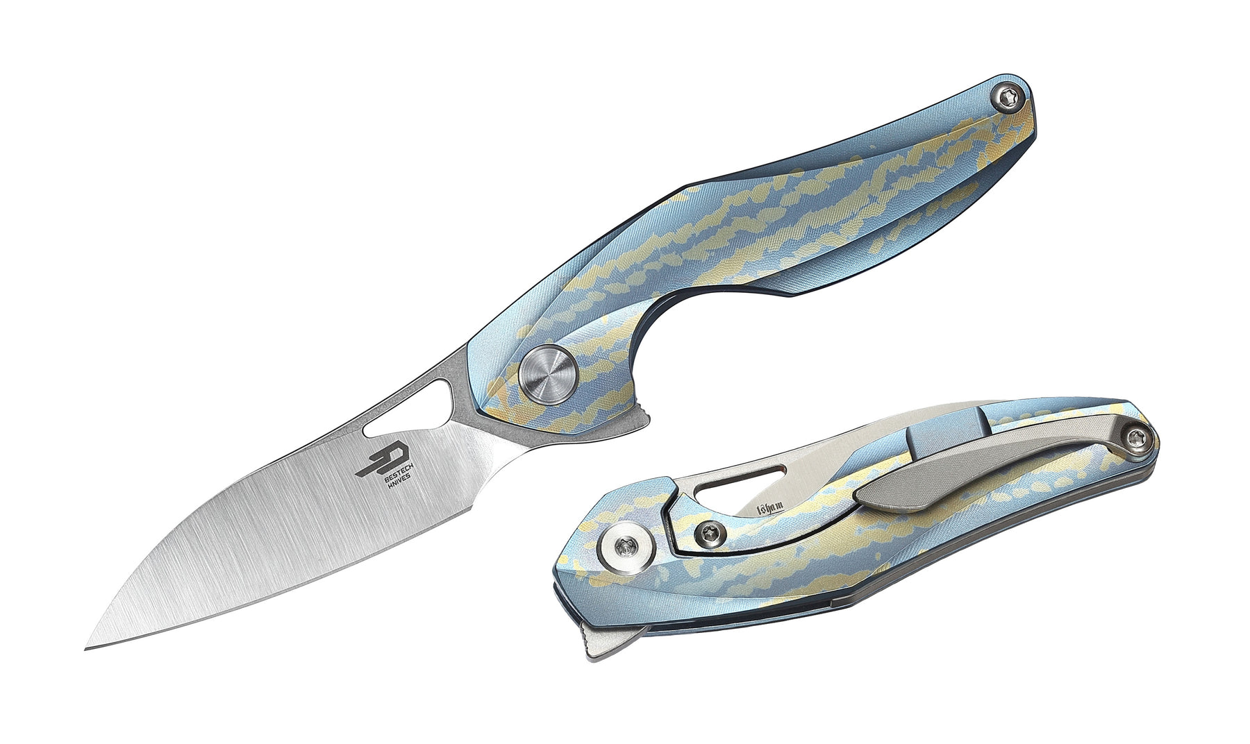 Bestech The Reticulan BT1810F CPM-S35VN Blade Titanium Handle Frame Lock Folding Knife