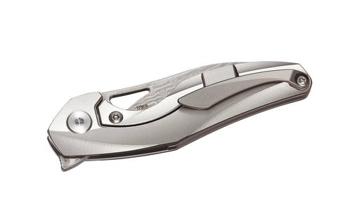 Bestech The Reticulan BT1810G Damascus Blade Titanium Handle Frame Lock Folding Knife