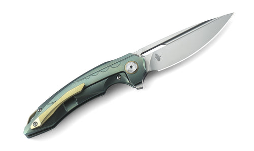 Bestech Ornetta BT1811B M390 Blade Titanium Handle Frame Lock Folding Knife