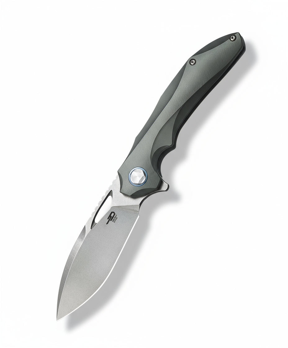 Bestech Eskra BT1813C M390 Blade Titanium Handle Frame Lock Folding Knife