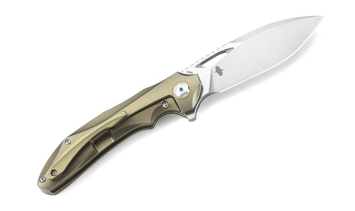 Bestech Eskra BT1813D M390 Blade Titanium Handle Frame Lock Folding Knife