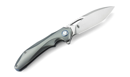 Bestech Eskra BT1813L-B M390 Blade Titanium Handle Frame Lock Folding Knife