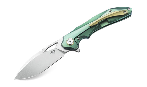 Bestech Eskra BT1813L-C M390 Blade Titanium Handle Frame Lock Folding Knife