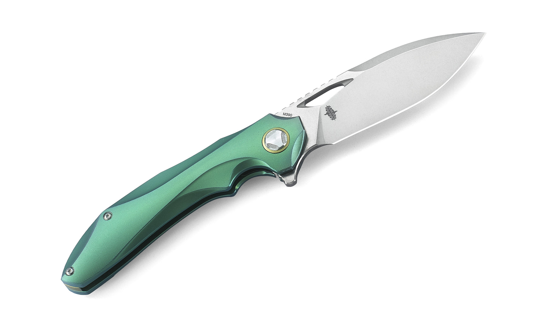 Bestech Eskra BT1813L-C M390 Blade Titanium Handle Frame Lock Folding Knife