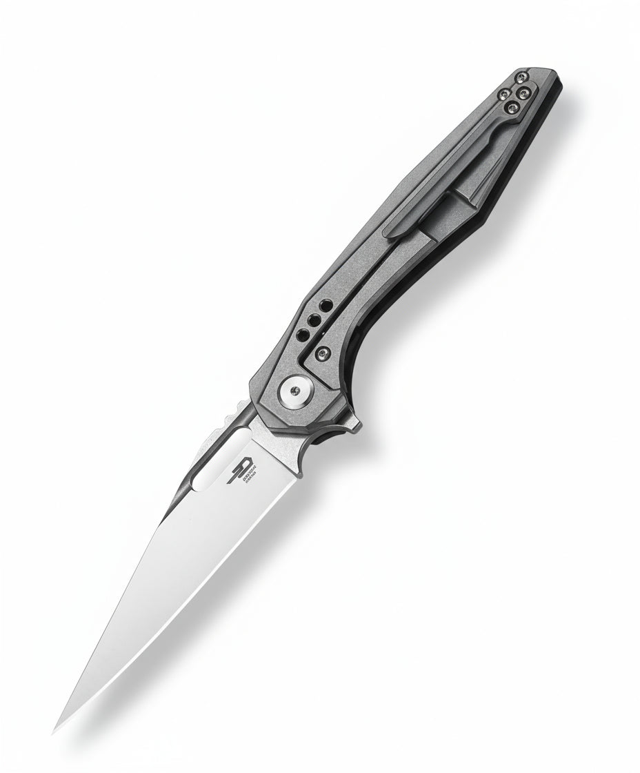 Bestech Malware BT1902C-L CPM-S35VN Blade Titanium +Carbon Fiber Handle Frame Lock Folding Knife