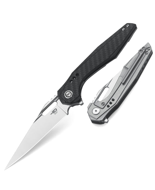 Bestech Malware BT1902C CPM-S35VN Blade Titanium +Carbon Fiber Handle Frame Lock Folding Knife