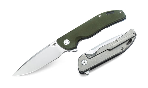 Bestech Bison BT1904C-1 D2 Blade Titanium and G10 Handle Frame Lock Folding Knife