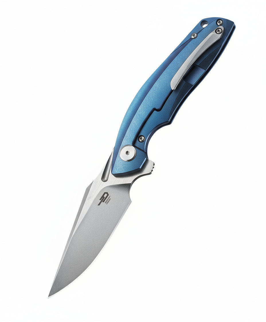 Bestech Ghost BT1905B-L CPM-S35VN Blade Tianium Handle Frame Lock Folding Knife