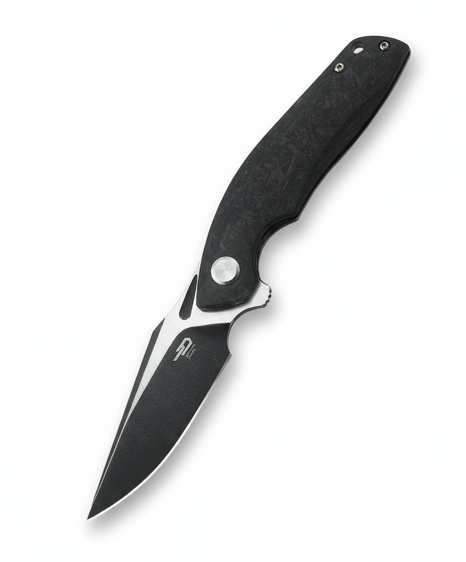 Bestech Ghost BT1905C-2 CPM-S35VN Blade Carbon Fiber+Titanium Handle Frame Lock Folding Knife