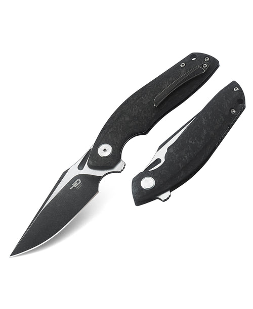 Bestech Ghost BT1905D-L CPM-S35VN Blade Carbon Fiber Handle Frame Lock Folding Knife