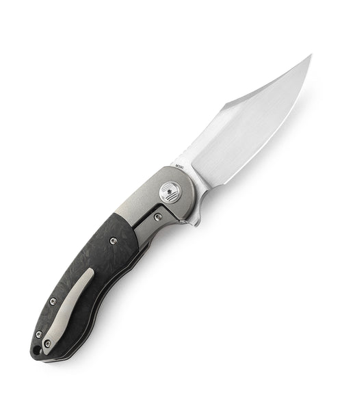 Bestech Bowietie BT1906B M390 Blade Titanium and Carbon Fiber Handle Frame Lock Folding Knife