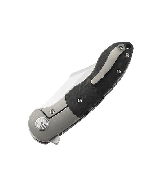 Bestech Bowietie BT1906B M390 Blade Titanium and Carbon Fiber Handle Frame Lock Folding Knife