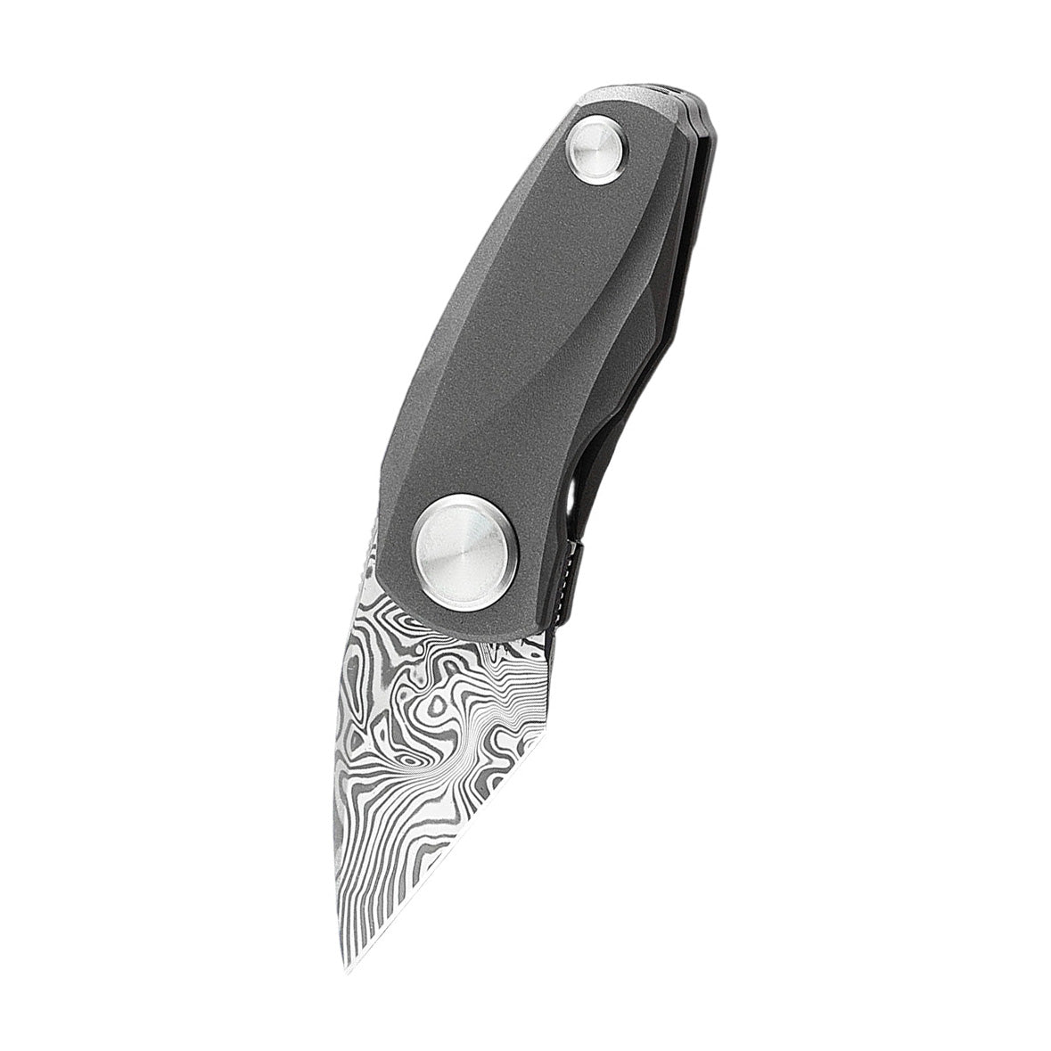 Bestech Tulip BT1913F Damascus Blade Titanium Handle Frame Lock Folding Knife