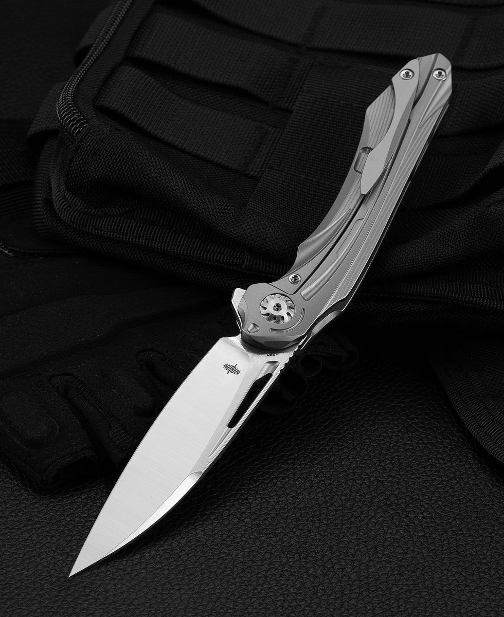 Bestech Wibra BT2001A M390 Blade Titanium Handle Frame Lock Folding Knife